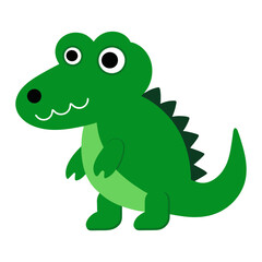 Fototapeta premium crocodile cartoon posing