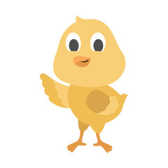 Cute Chick Vector Illustration for Children
