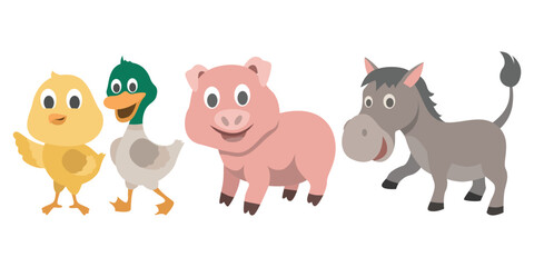 Comprehensive Vector Collection of Farm Animals