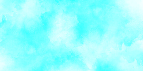 Hand painted abstract soft sky blue watercolor sky and clouds, Watercolor illustration art marble painting sky, soft light blue abstract gradient sky watercolor background wallpaper with clouds.