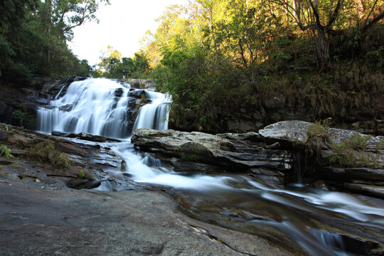 Scenery of Phamon waterfall at baan Maesapok Maewin District, Chiang mai Province, Thailand 