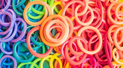 Background of colorful rings 