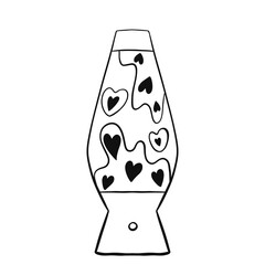 lava lamp drawn in doodle style