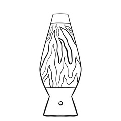 lava lamp drawn in doodle style