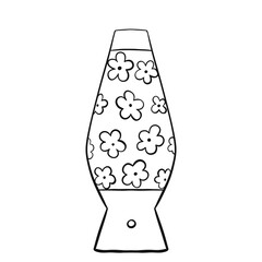 lava lamp drawn in doodle style