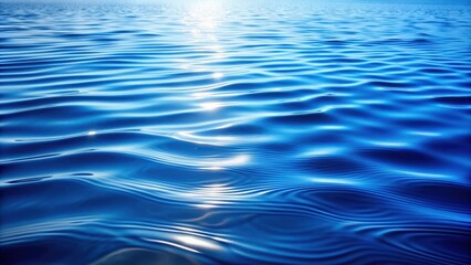 Naklejka premium Blue rippled water texture background with a calming and soothing effect, rippled, blue, water, texture, background, serene