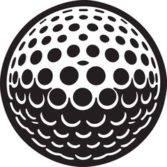 Golf ball Outline vectors Golf Clipart Golf ball silhouettes