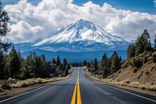 Mt Shasta: Scenic Road Trip to Majestic Snow-Capped Mountain Peak