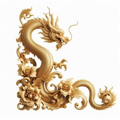 golden ornament frame and corner design. 
generative AI