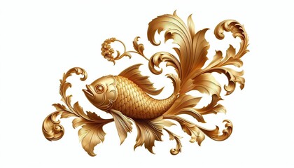 Obraz premium golden ornament frame and corner design. generative AI