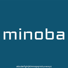 display font alphabet vector set