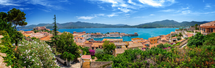 Portoferraio, die Hauptstadt von Elba im toskanischen Archipel, Italien