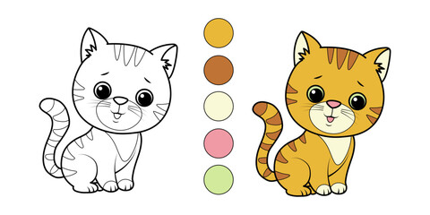 kitten coloring book for kids