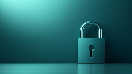 Fototapeta premium Modern Minimalist Padlock Concept