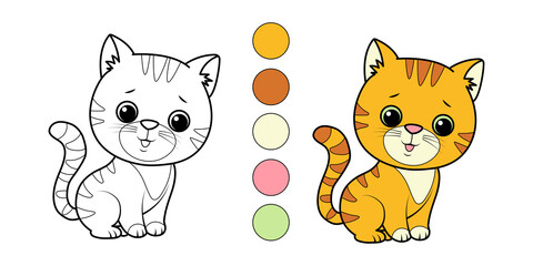 kitten coloring book for kids