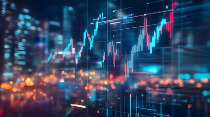 Obraz premium Futuristic digital backdrop with glowing blue fractal pattern, perfect for tech-themed projects