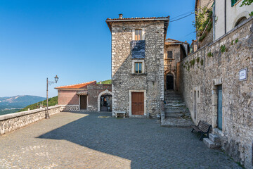 Naklejka premium The beautiful village of Pereto, in the Province of L'Aquila, Abruzzo, central Italy.