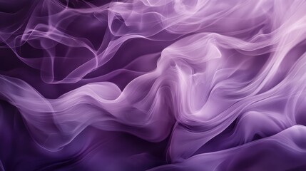 Obraz premium Soft lilac hues blend into a polished surface, with delicate, drifting wisps of smoke adding an elegant touch.