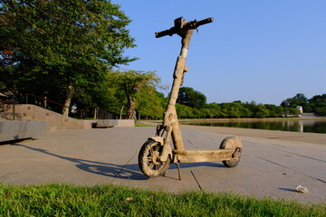Abandoned Electric Scooter 