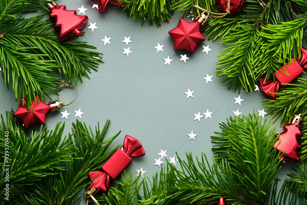 Wall mural abstract new year background with place for your text.