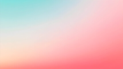 Serene Gradient Abstract Background in Coral Pink and Light Blue for Presentations and Social Media Graphics