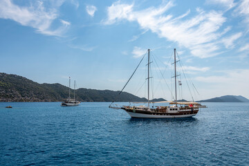 Fototapeta premium Kekova Gulf view. Kekova is populer tourist destination in Turkey.