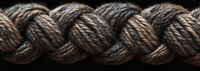 Knit wooly cozy ropes texture background horizontal composition 