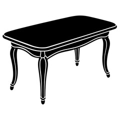 Table Silhouette Black Vector