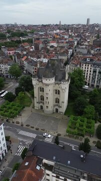 drone video Hal Gate brussels belgium europe