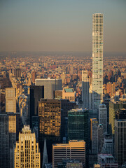 Couch&eacute; du soleil sur Manhattan