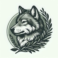 Naklejka premium Rustic animal logo