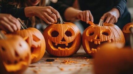 Carving Pumpkins for Halloween