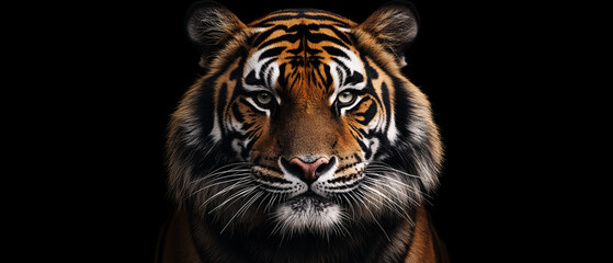 Fototapeta premium 6. High-definition portrait of a regal Bengal tiger