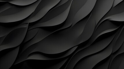 Obraz premium Minimalist black and gray pattern in 3D paper style.