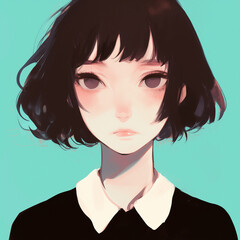 Girl avatar suprematism