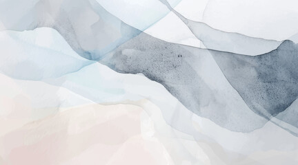 Obraz premium Abstract horizontal watercolor background. Hand drawn vector texture. Brush stroked painting pastel color watercolour