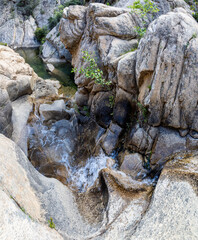Pistrisconi river in Monte Nieddu, Sardinia island