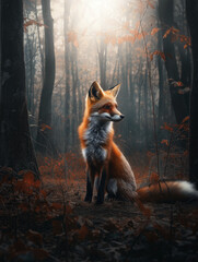 8. Sharp and clear image of a red fox in a forest