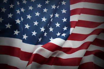 Fototapeta premium Grunge American flag
