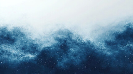 Obraz premium A dreamy blue watercolor background with subtle white stars, creating a sense of serenity and wonder. Generated by AI.