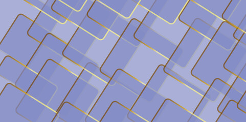 Abstract gradient space banner design with Geometric background technology concept.  Blue and gold paper shape design. Texture surface. metal background. music geometry style concept. 