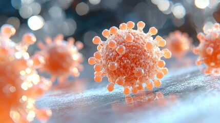 Naklejka premium Body with faded immune cells struggling to fight off bacteria, unhealthiness and immune response, 3D illustration