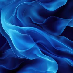 Obraz premium Dreamy abstract backdrop with fluid transitions between dark blue and light blue shades.