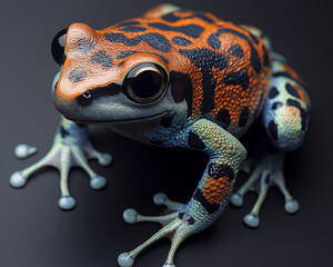 28. High-resolution close-up of a fascinating poison dart frog