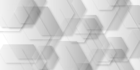 Fototapeta premium Modern abstract background line, triangle shapes layered in modern abstract pattern design. Elegant concept design with golden line. Abstract seamless modern white and gray color technology.