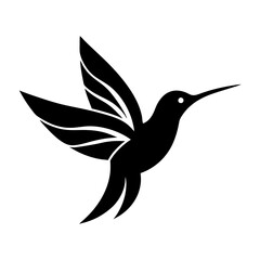 hummingbird and flower