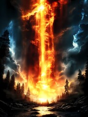 Naklejka premium Aurora abstract background