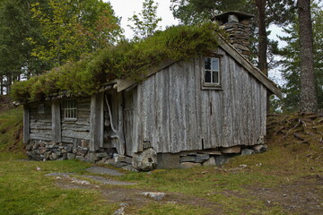 Historical building in Romsdalsmuseet in Molde, More og Romsdal county, Norway, Europe
