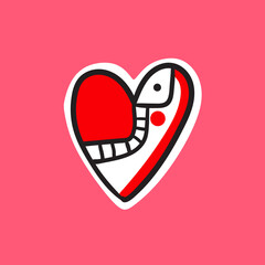 Heart, love, romance or valentine's day red heart. Heart vector icons.