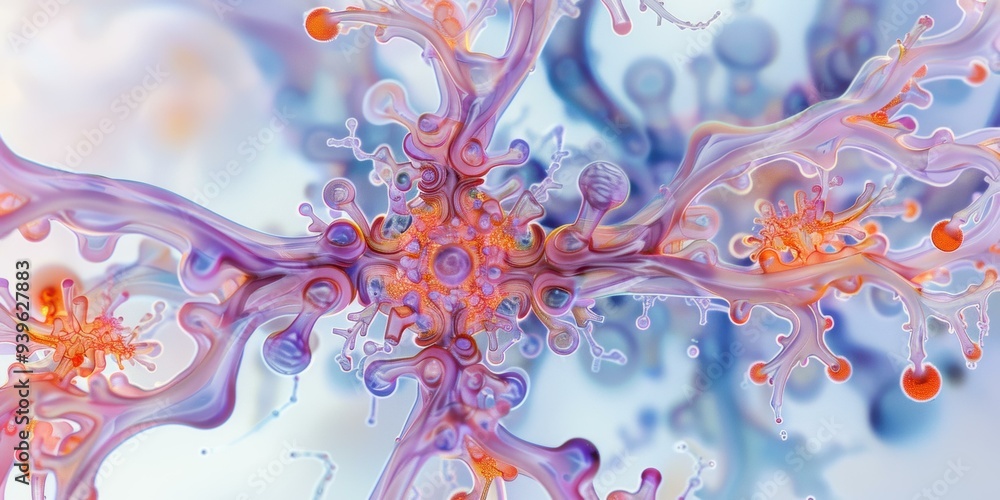 Poster abstract colorful shapes and patterns. ai.